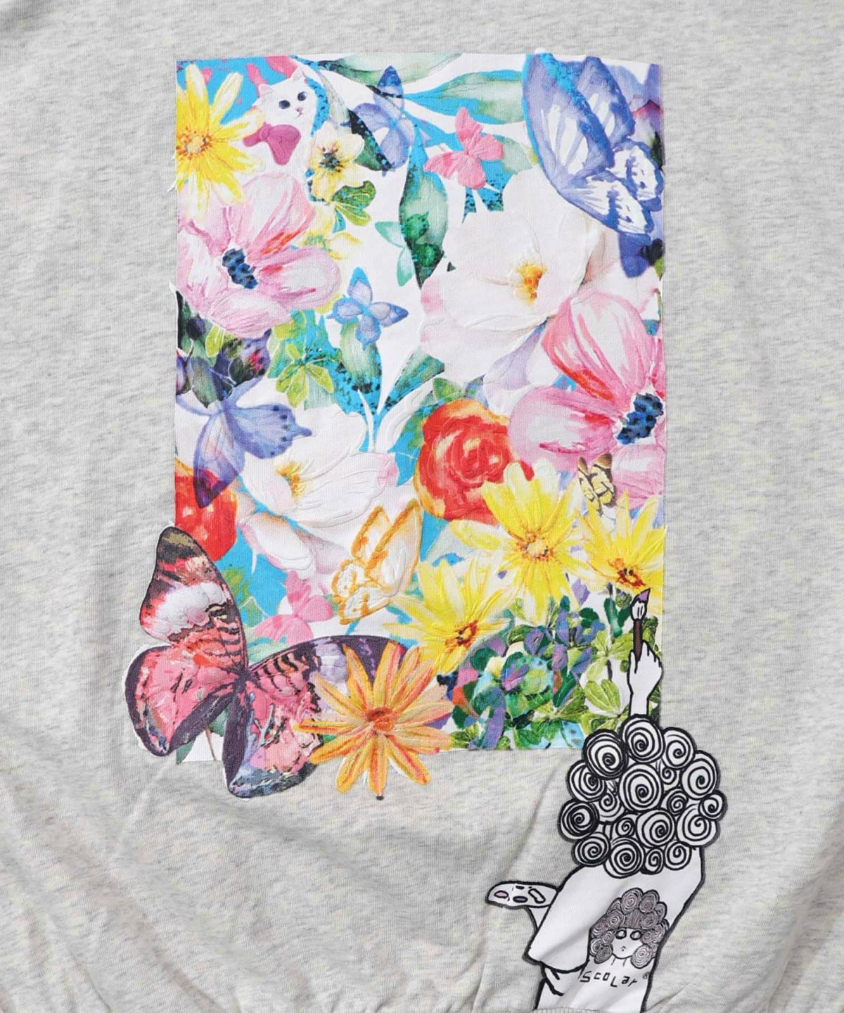 画家スカラーちゃんキャンバス柄プルオーバー-9