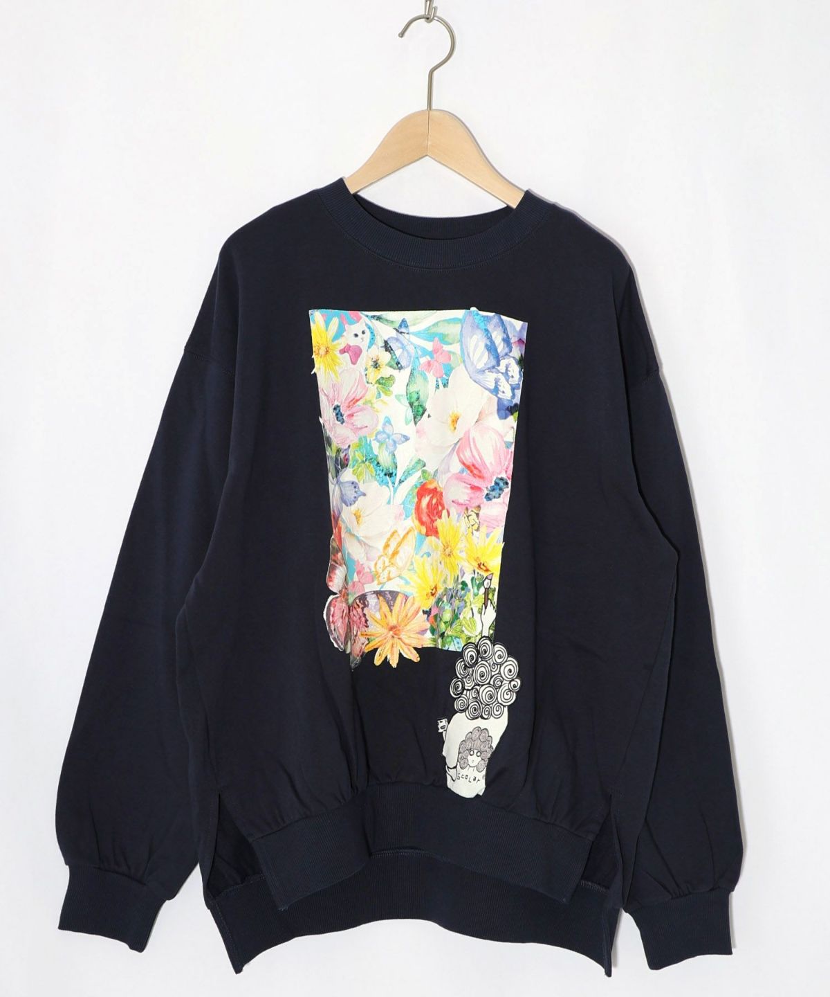 画家スカラーちゃんキャンバス柄プルオーバー-12