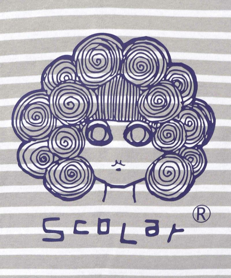 スカラーちゃん×ミックス配色ボーダープルオーバー-8