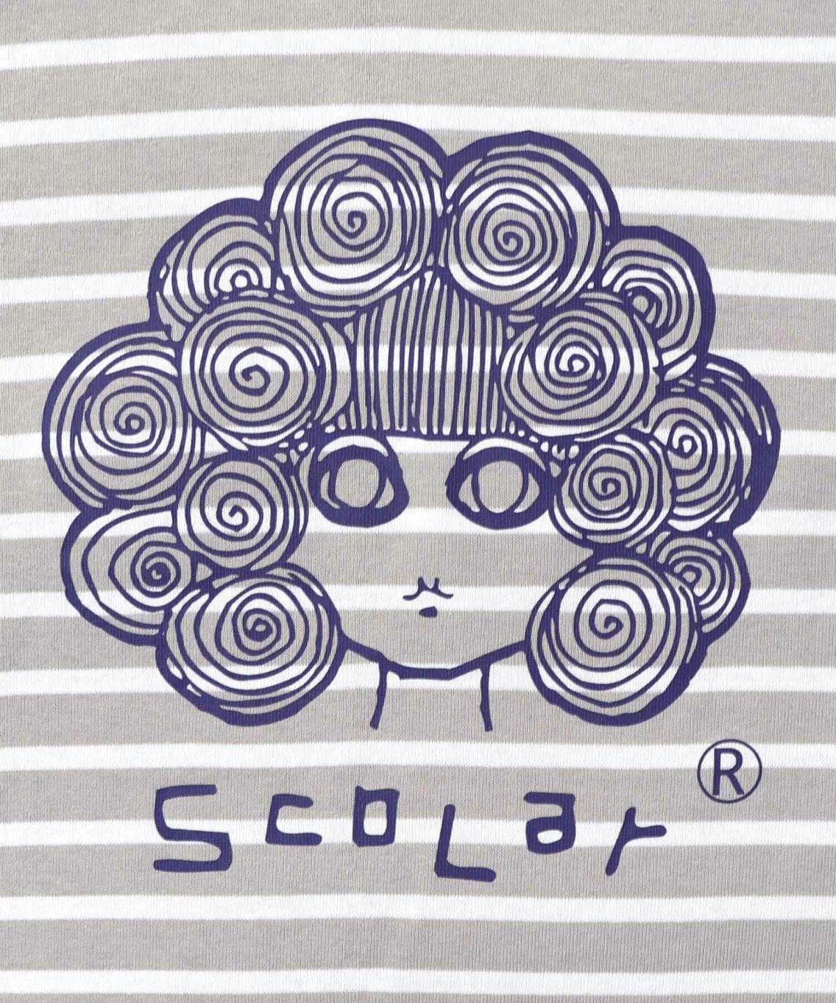 スカラーちゃん×ミックス配色ボーダープルオーバー-8