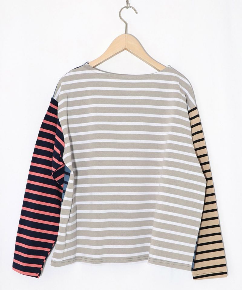 スカラーちゃん×ミックス配色ボーダープルオーバー-10