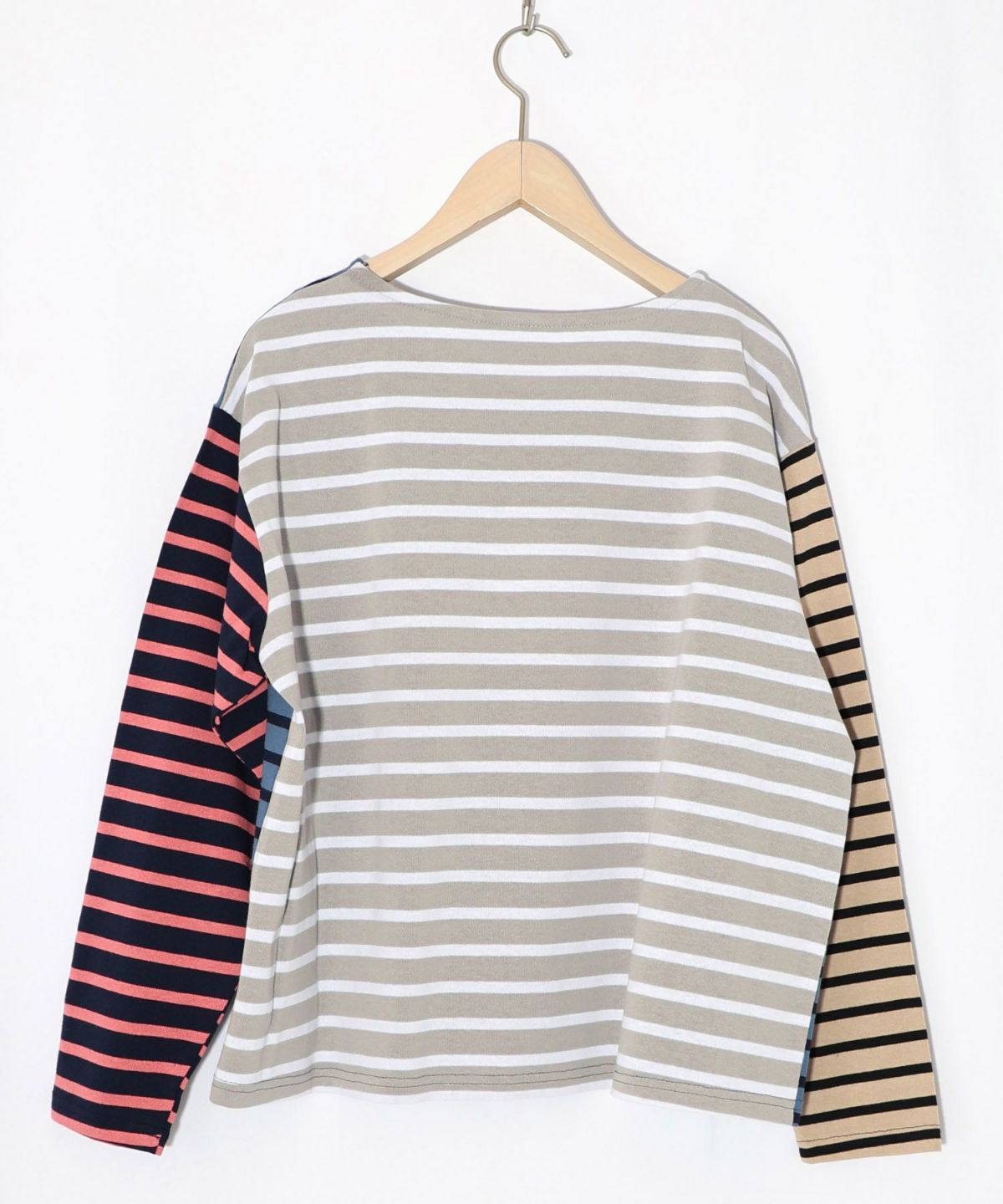 スカラーちゃん×ミックス配色ボーダープルオーバー-10