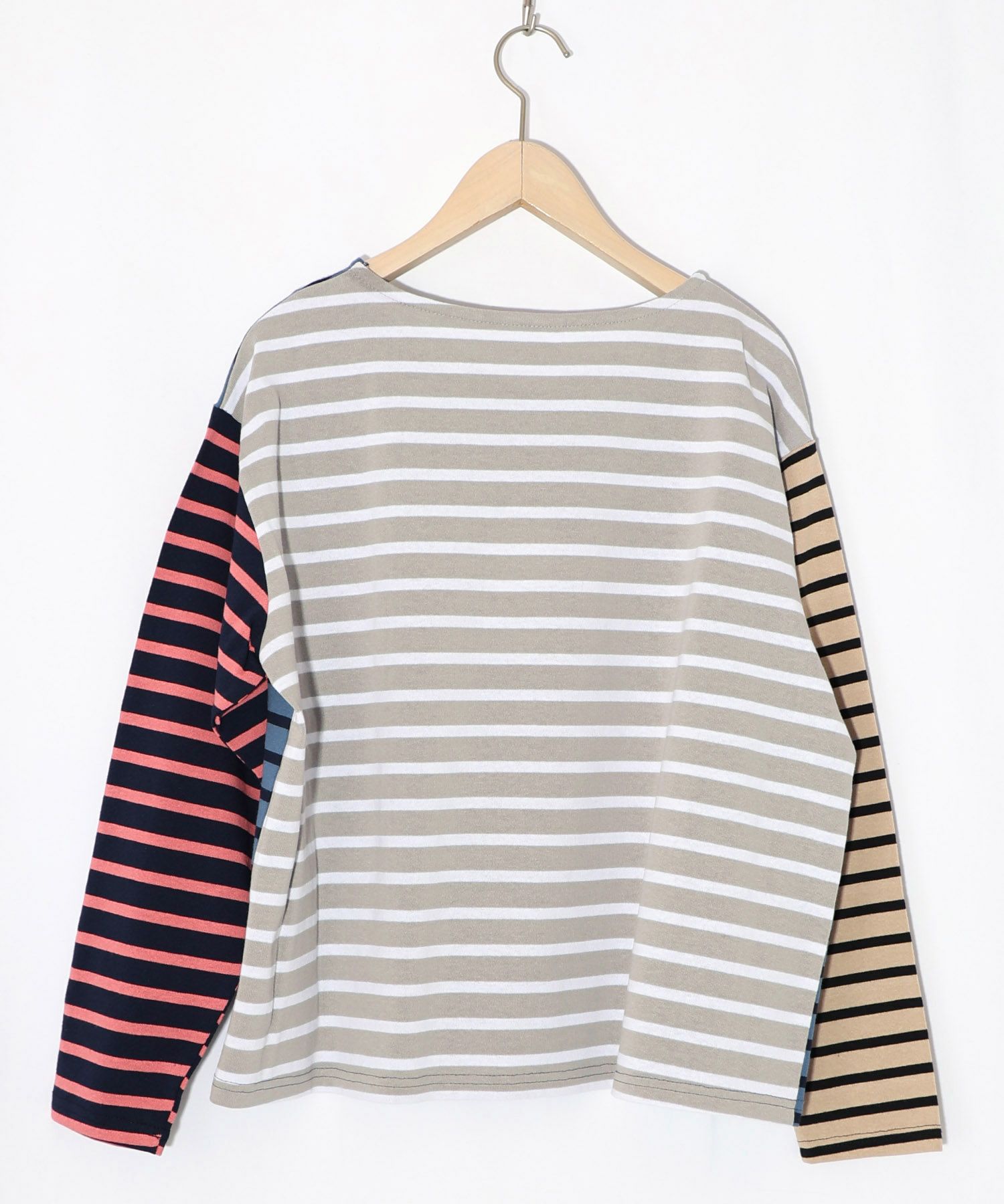 スカラーちゃん×ミックス配色ボーダープルオーバー-10