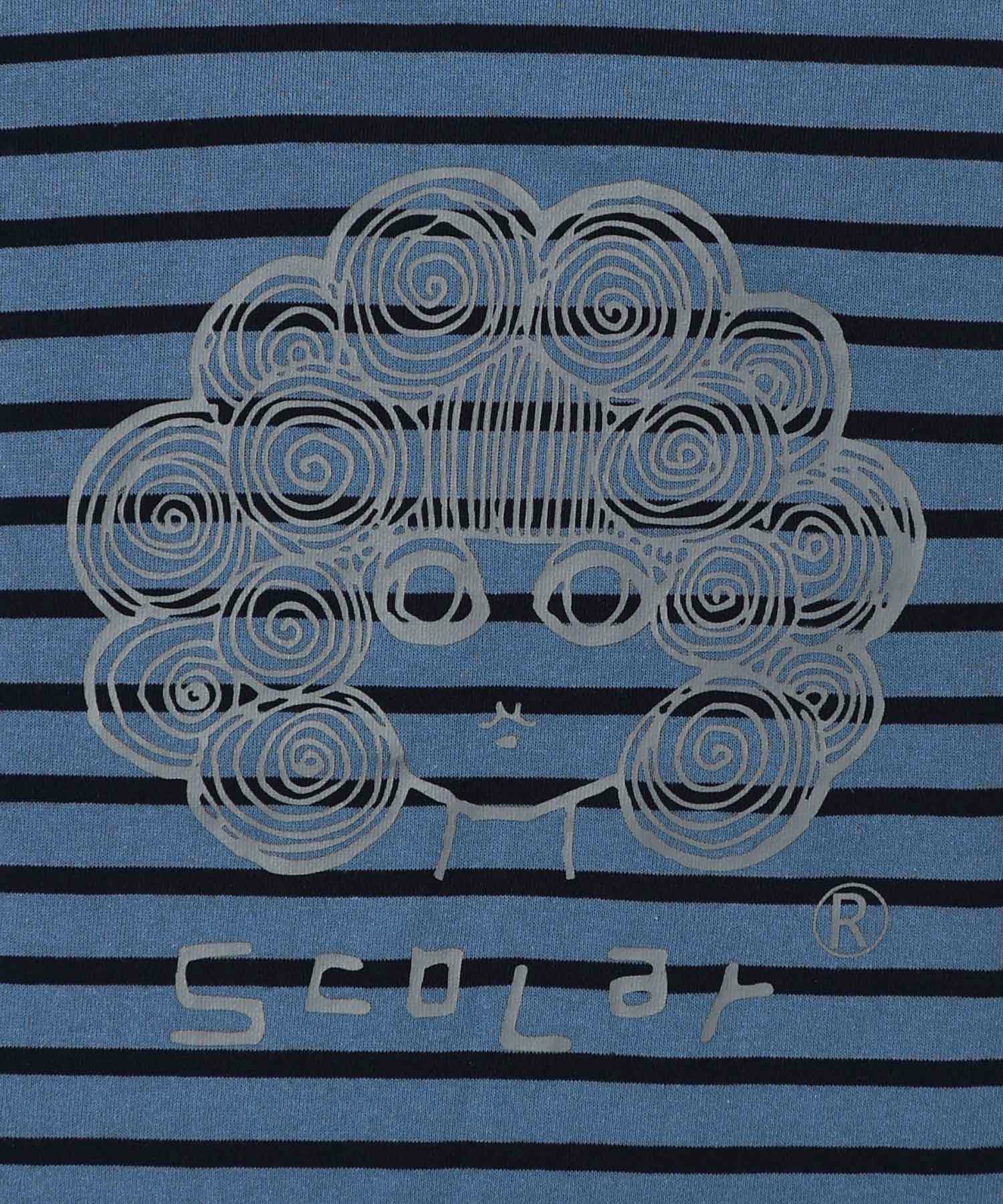 スカラーちゃん×ミックス配色ボーダープルオーバー-11