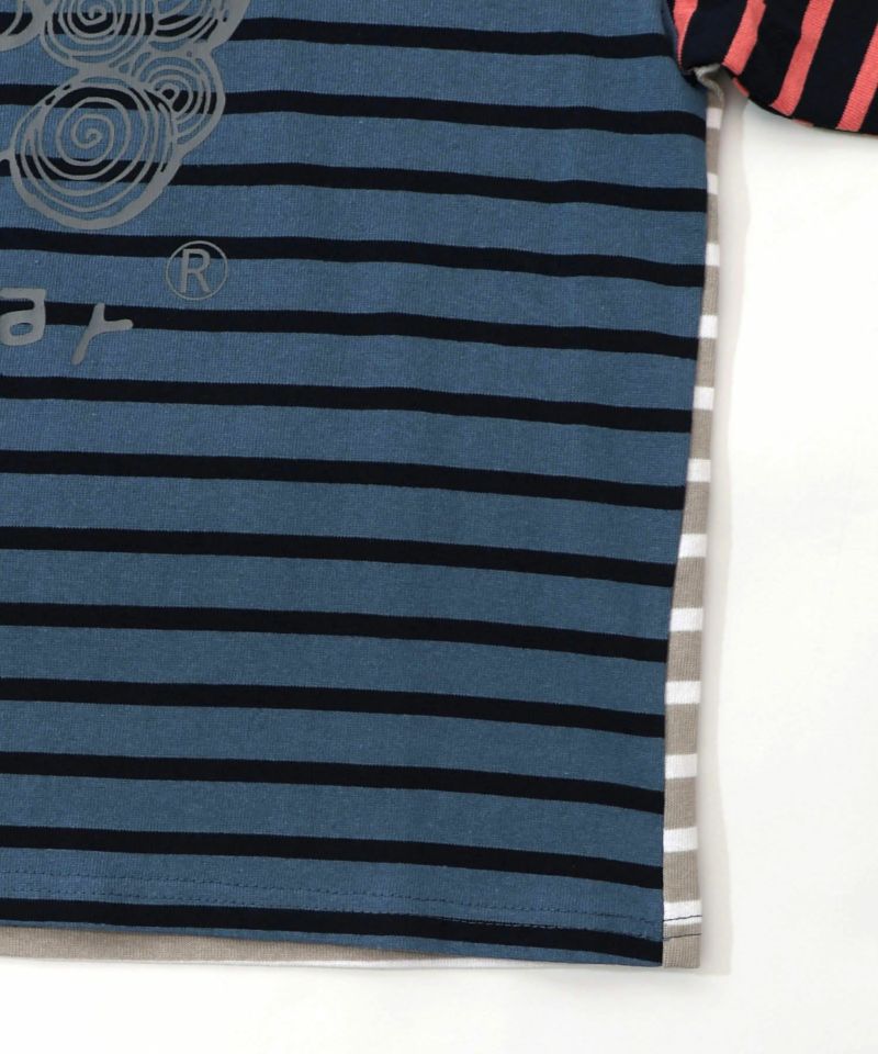 スカラーちゃん×ミックス配色ボーダープルオーバー-15