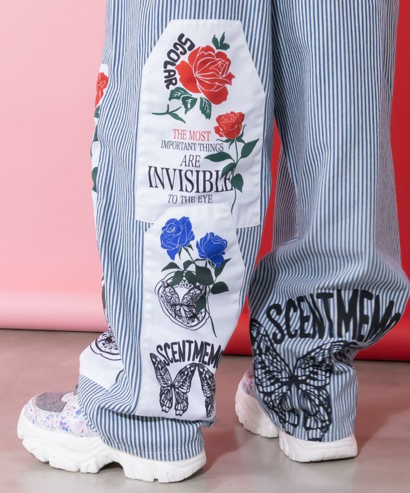 アップリケ×刺繍デニムorツイルパンツ-16