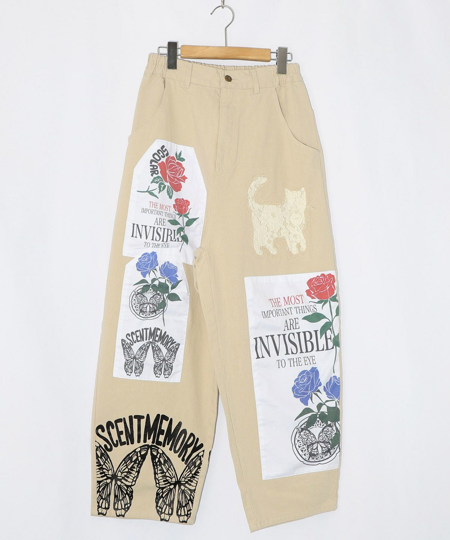 アップリケ×刺繍デニムorツイルパンツ-23