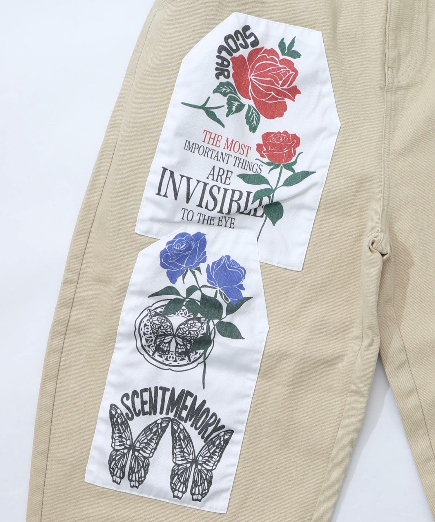 アップリケ×刺繍デニムorツイルパンツ-25