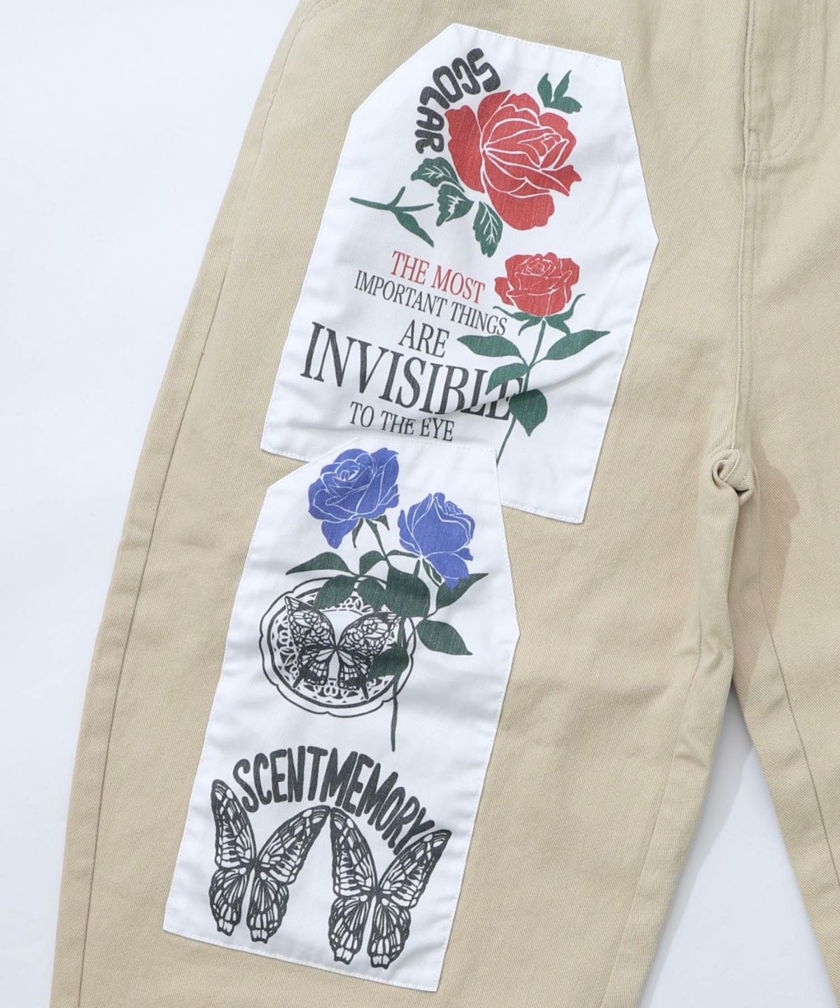 アップリケ×刺繍デニムorツイルパンツ-25