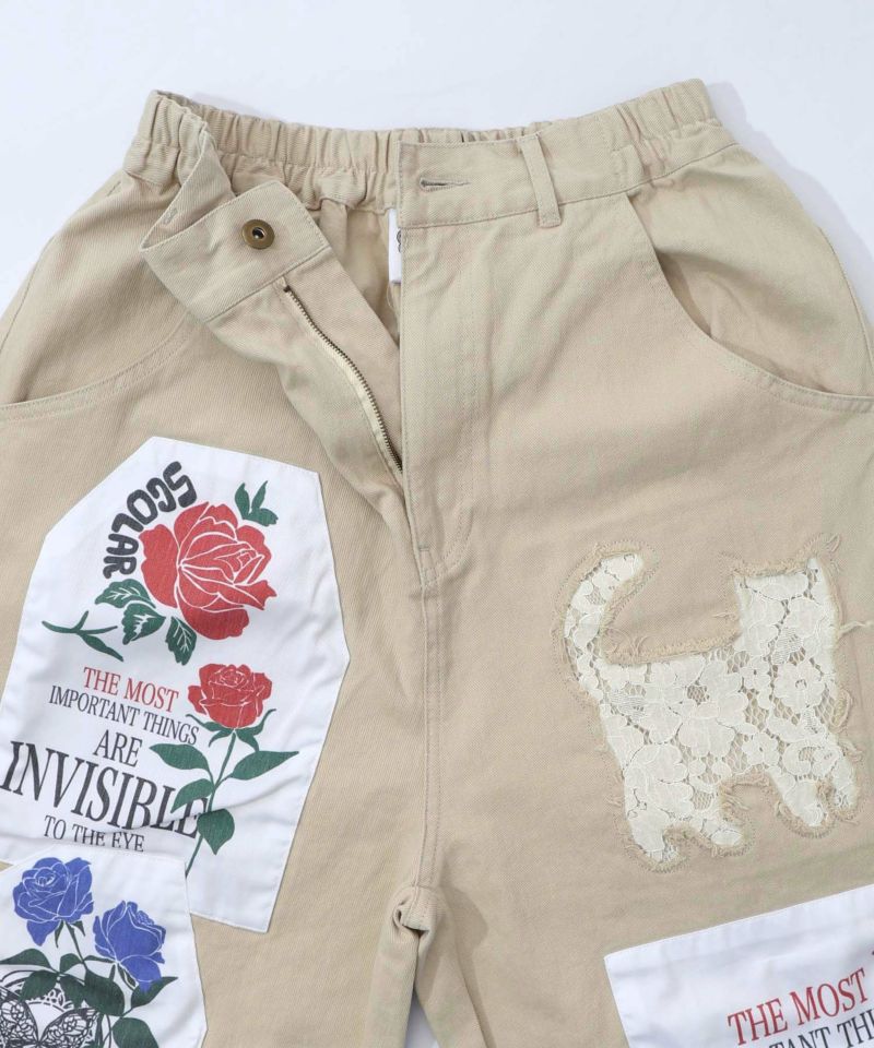 アップリケ×刺繍デニムorツイルパンツ-26