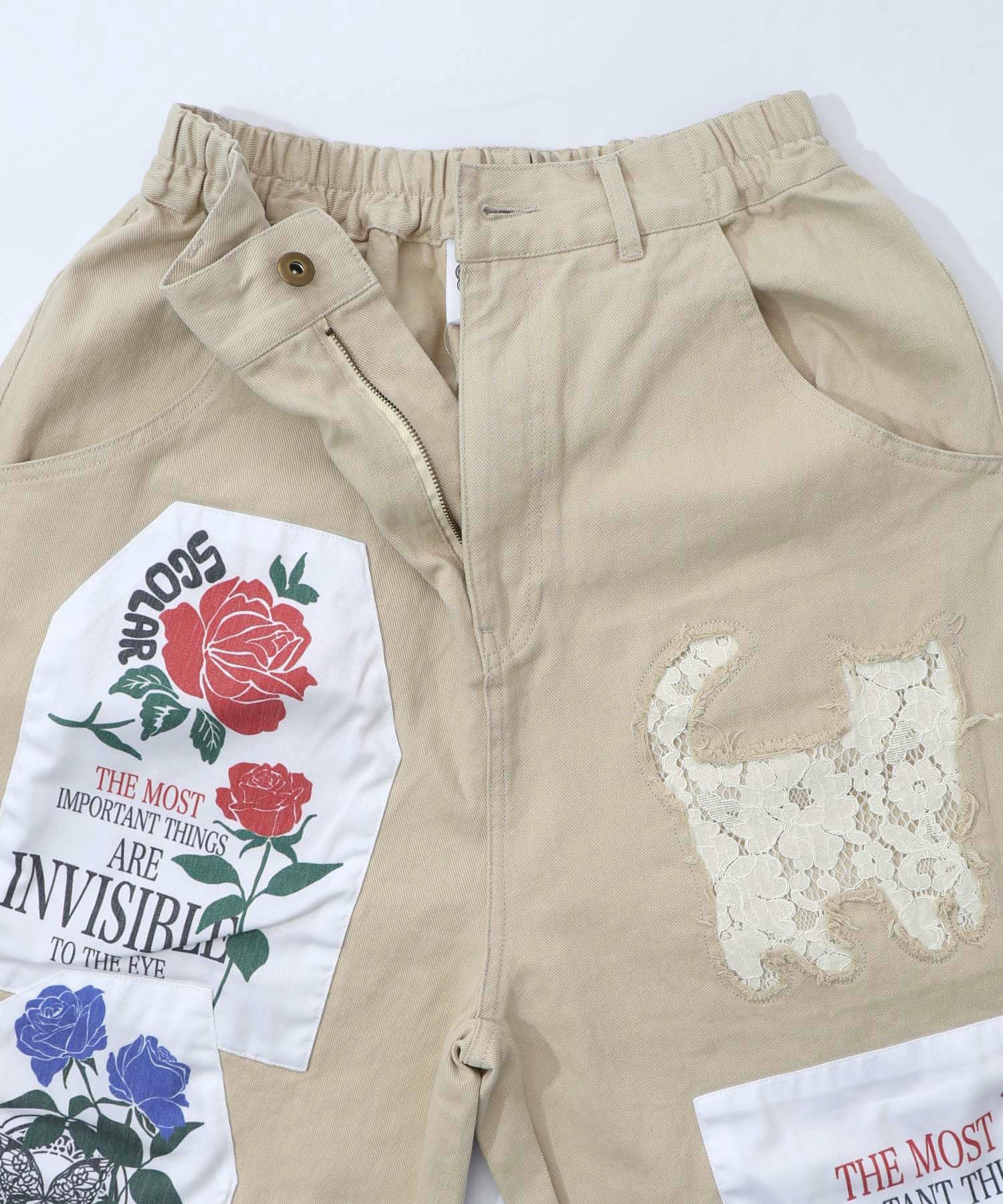 アップリケ×刺繍デニムorツイルパンツ-26