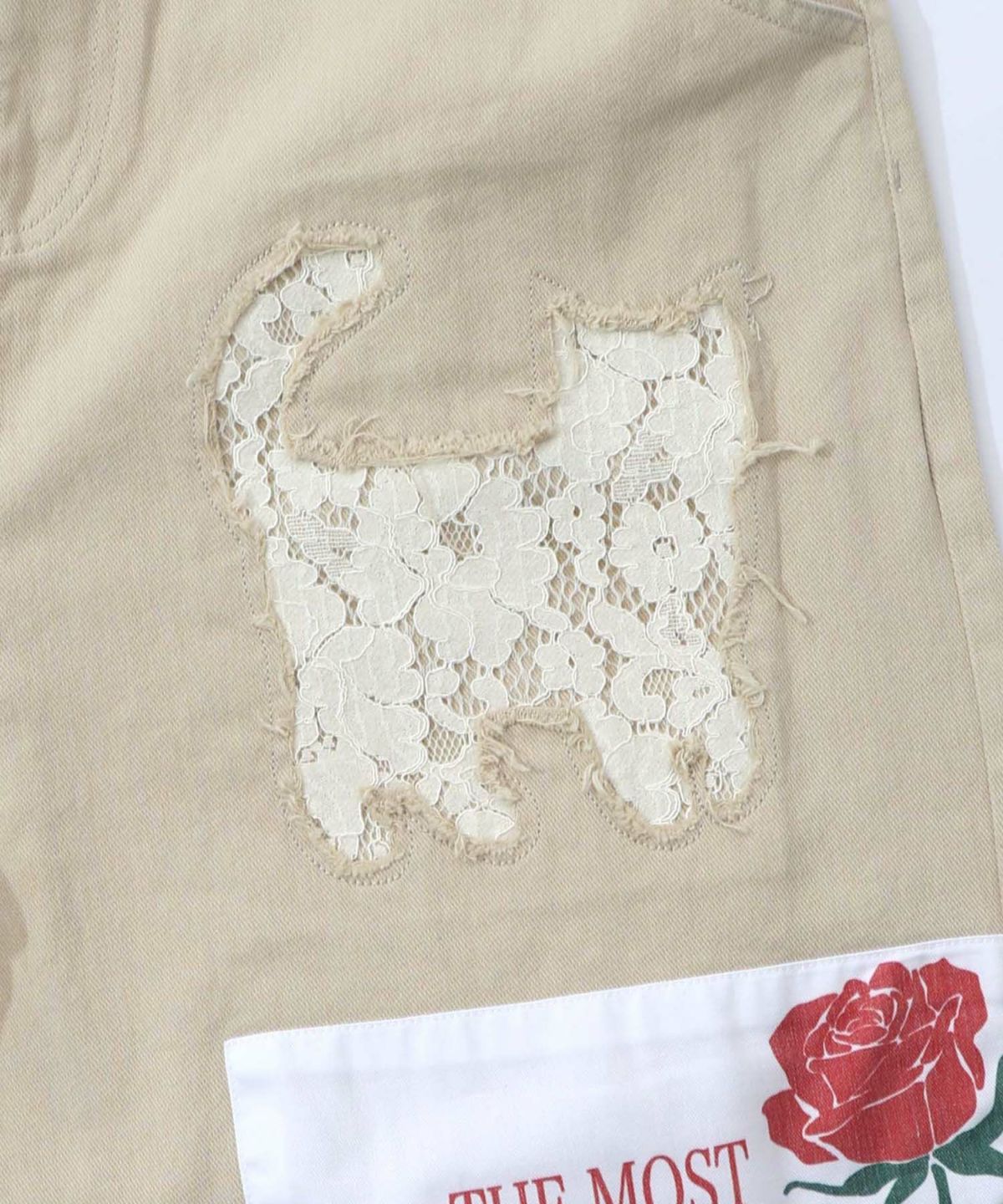 アップリケ×刺繍デニムorツイルパンツ-27