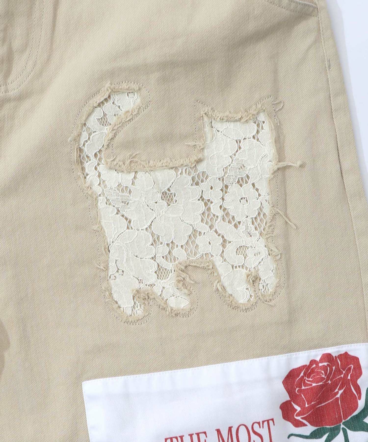 アップリケ×刺繍デニムorツイルパンツ-27