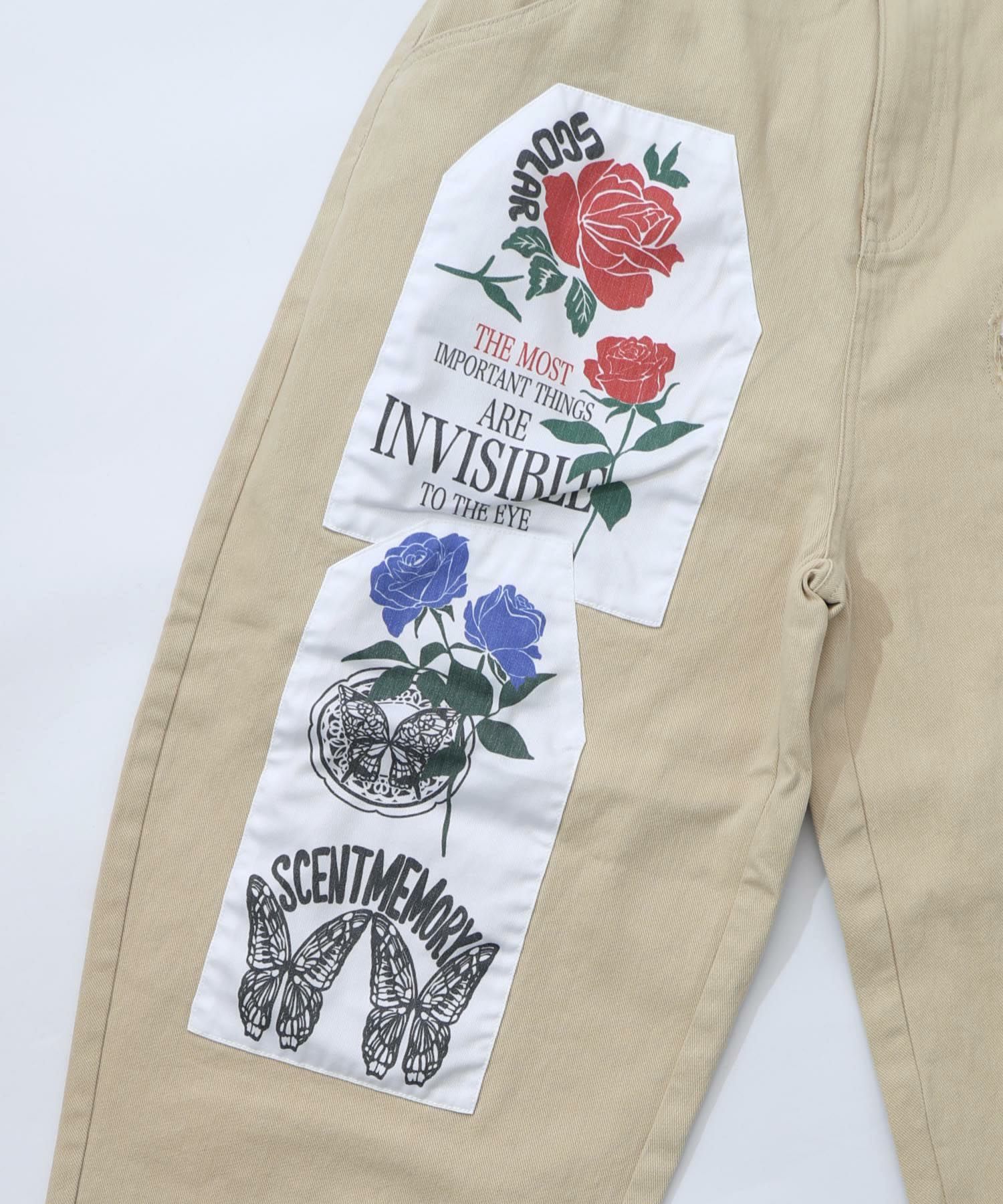 アップリケ×刺繍デニムorツイルパンツ-28