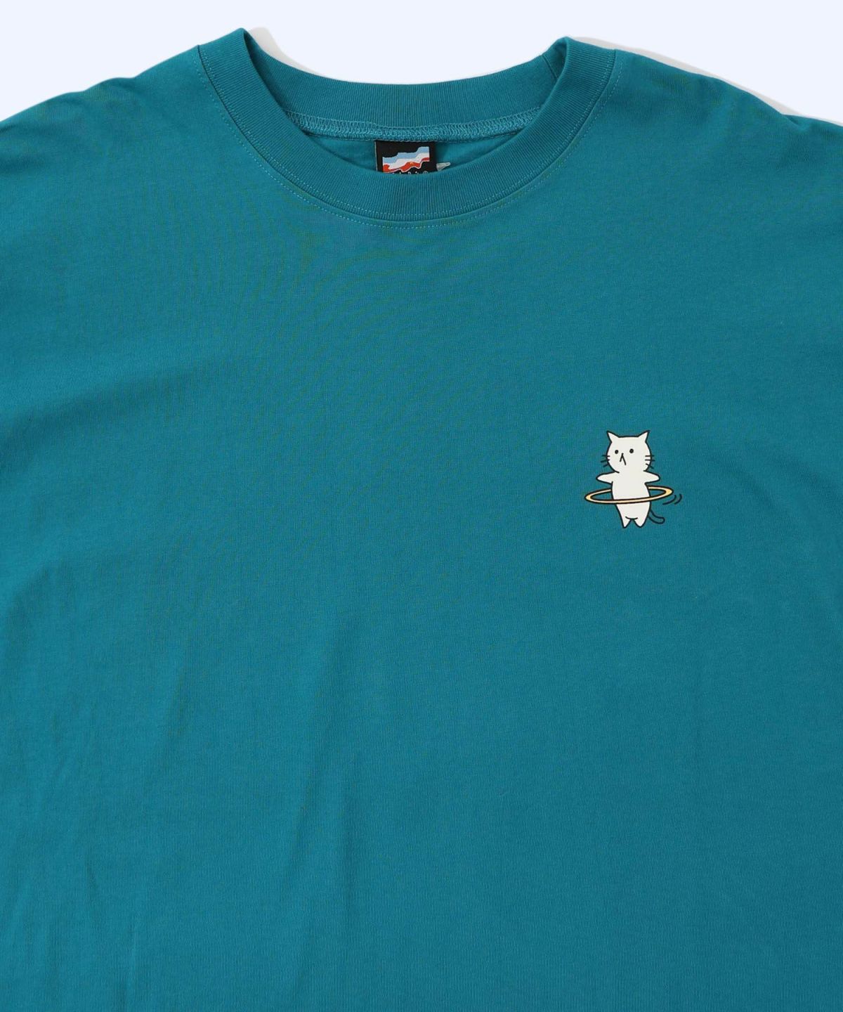 ネコの洗脳柄ロングスリーブTシャツ-26