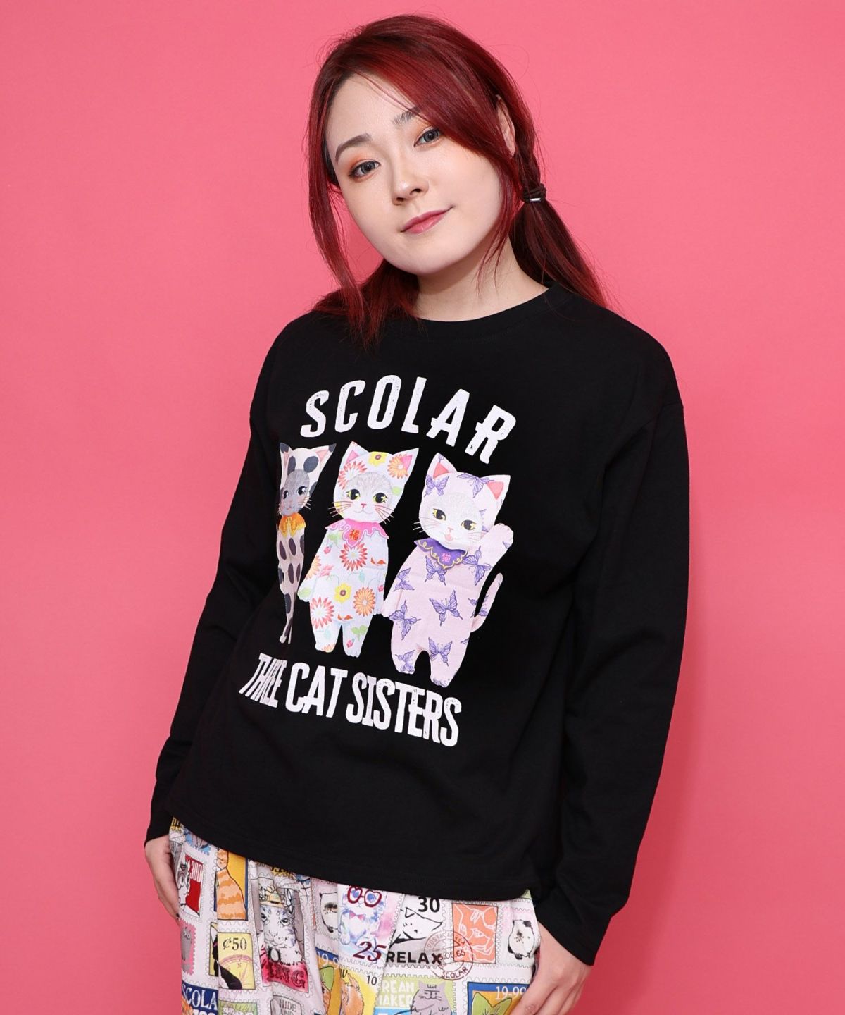 おしゃれネコシスターズTシャツ-1