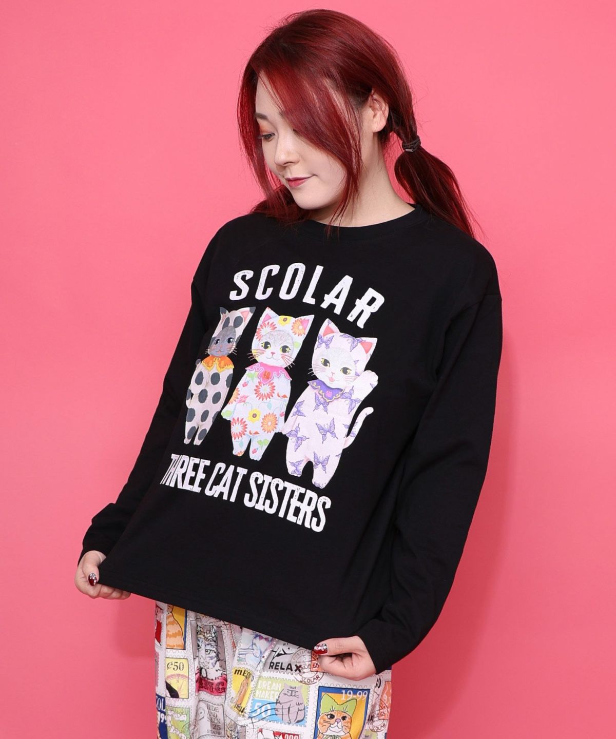 おしゃれネコシスターズTシャツ-5