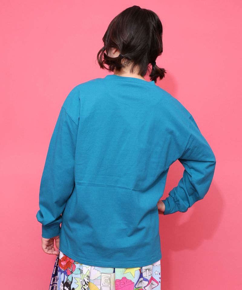 くま吉くんとアヒル柄ロンT-4