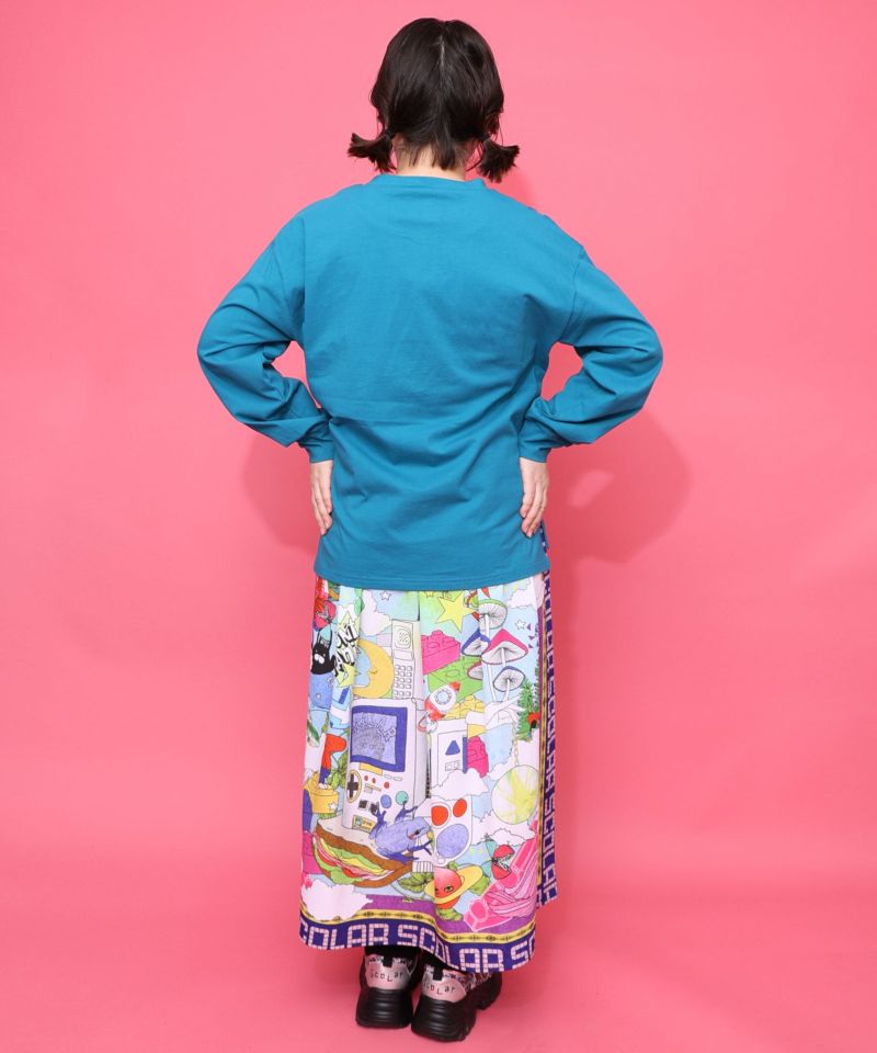 くま吉くんとアヒル柄ロンT-5