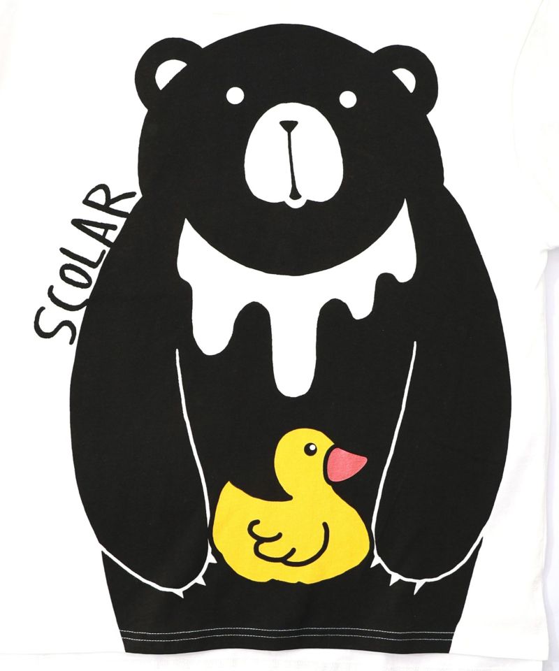 くま吉くんとアヒル柄ロンT-10