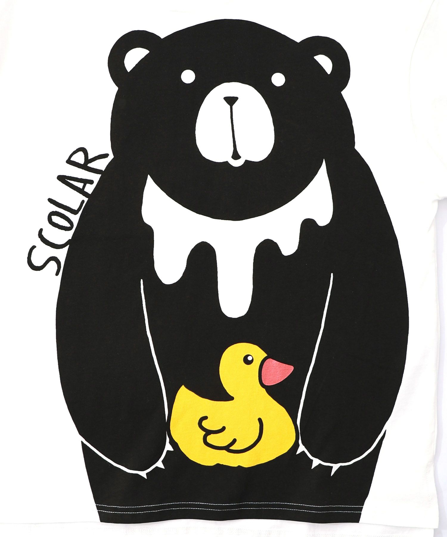 くま吉くんとアヒル柄ロンT-10