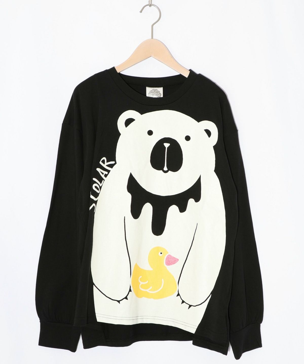 くま吉くんとアヒル柄ロンT-11