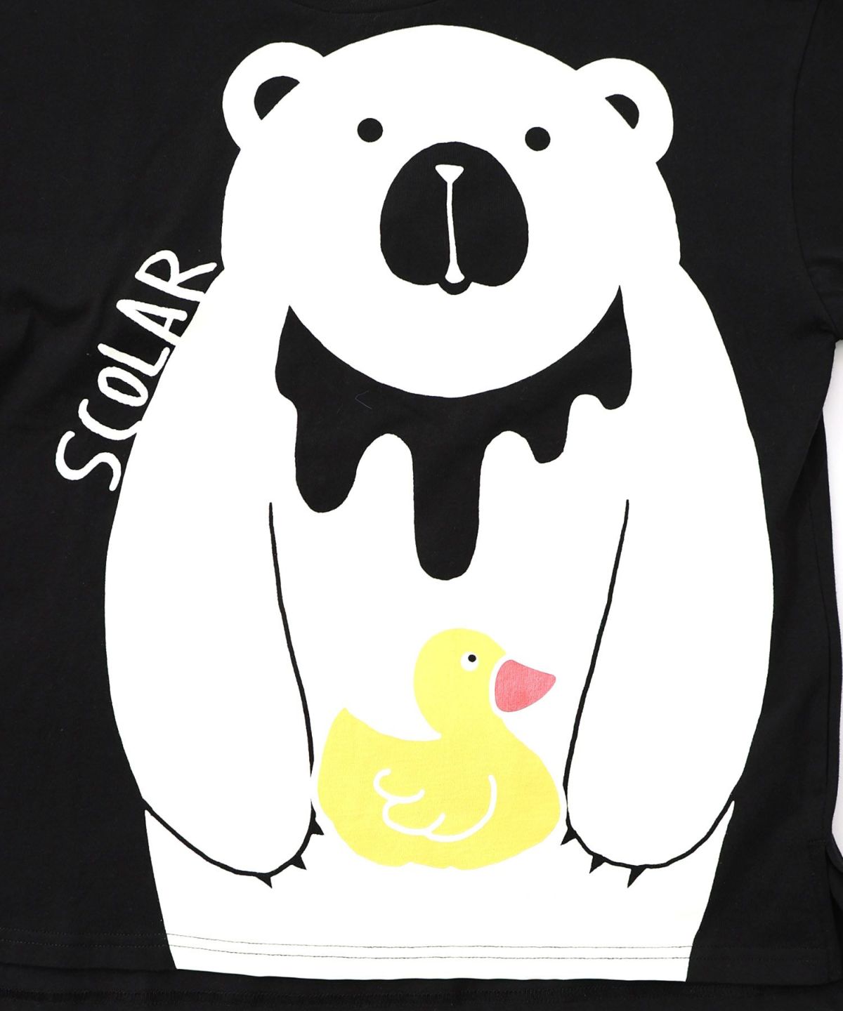 くま吉くんとアヒル柄ロンT-12