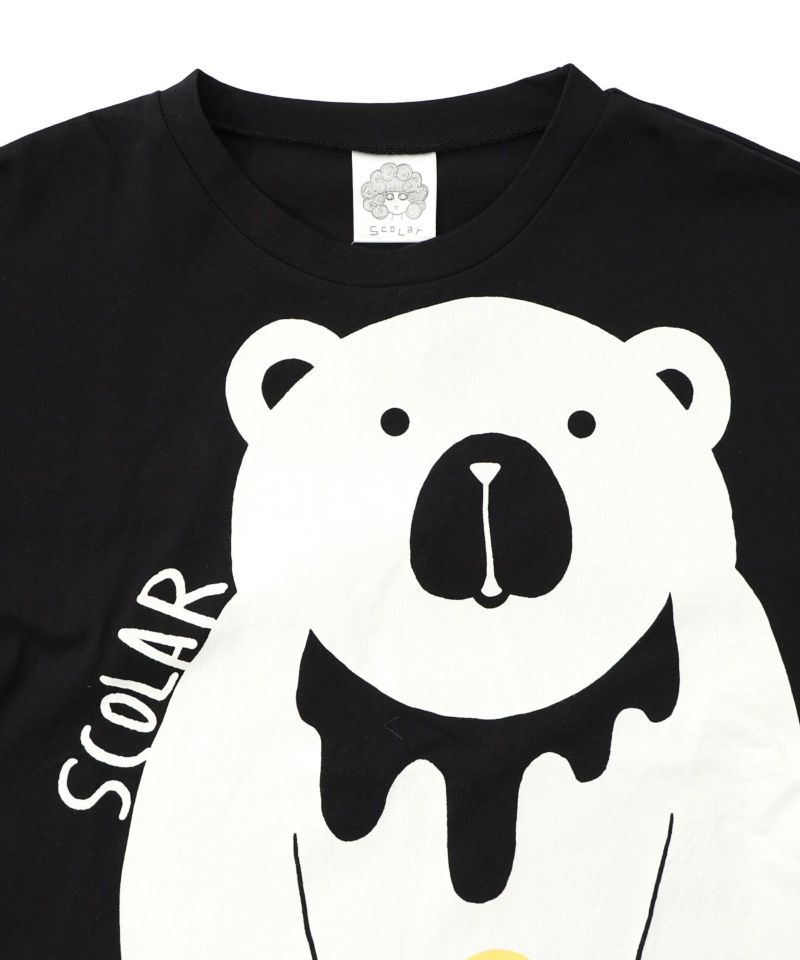 くま吉くんとアヒル柄ロンT-15