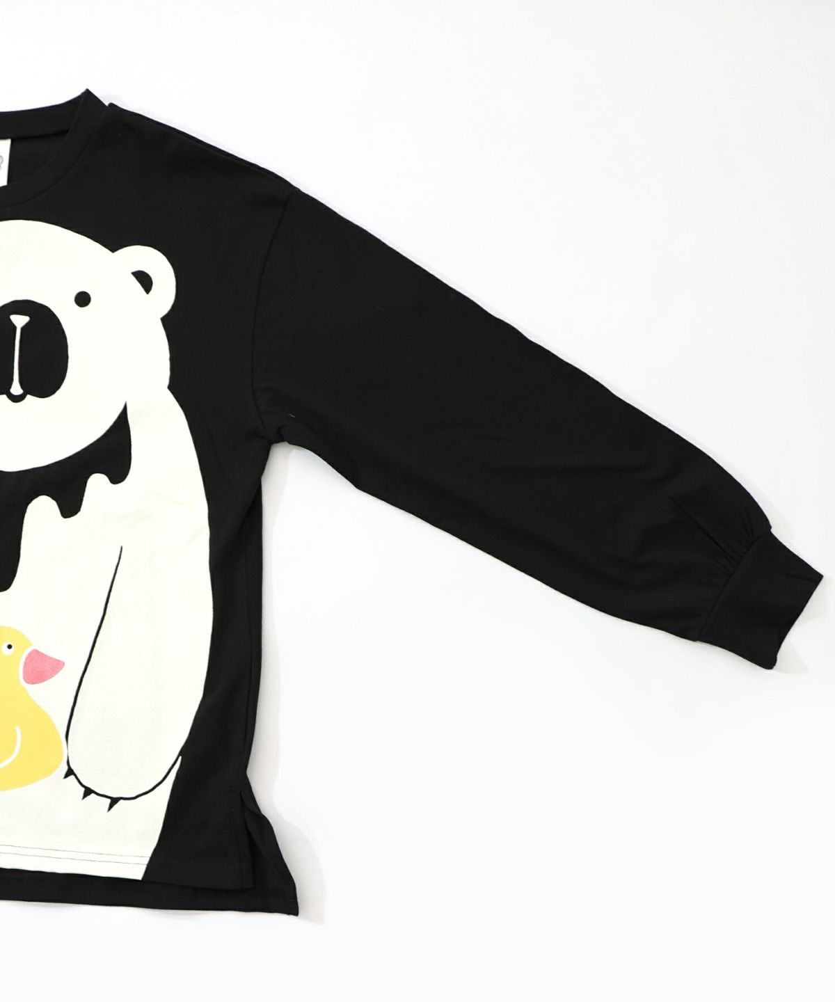 くま吉くんとアヒル柄ロンT-16