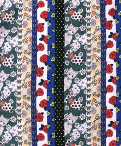 ストライプ総柄前開きシャツワンピース-17