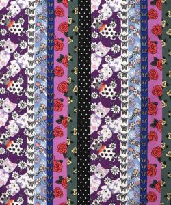 ストライプ総柄前開きシャツワンピース-19