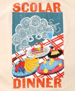 スカラーちゃんの夕食柄レイヤード風配色プルオーバー-17