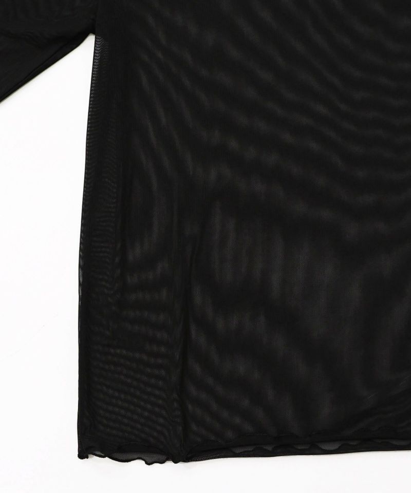 アンティーク風花蝶プリント ソフトチュールインナー-16