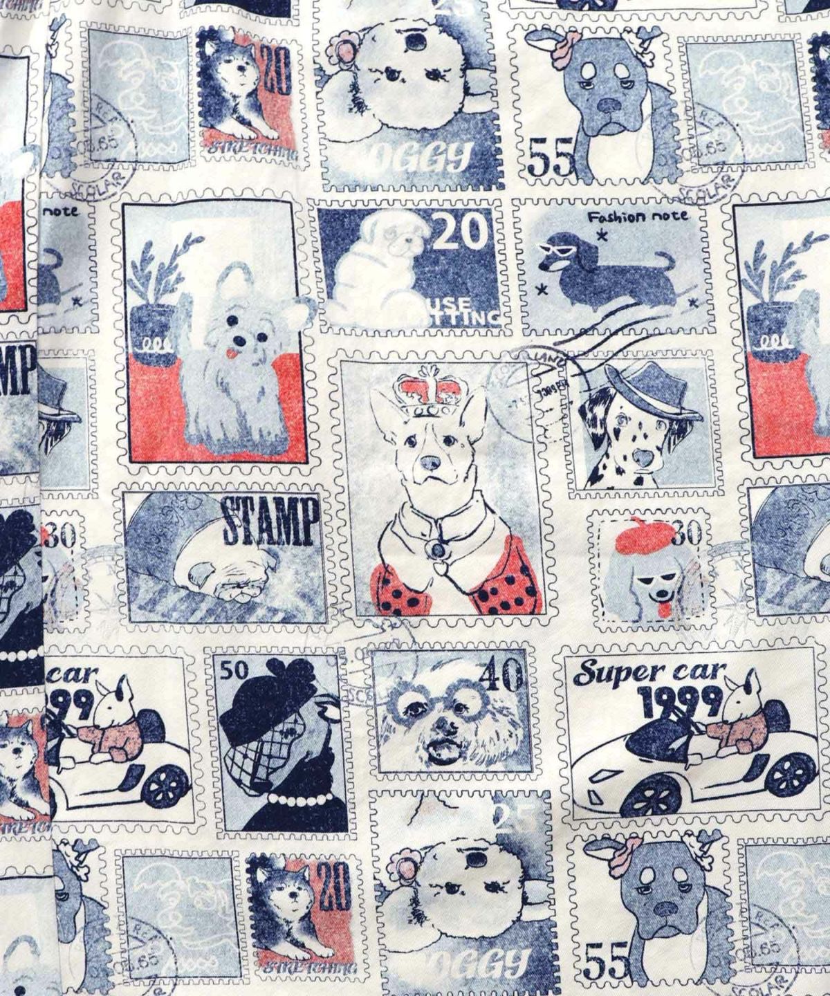 わんorにゃんスタンプ柄 バイオ加工パンツ-20