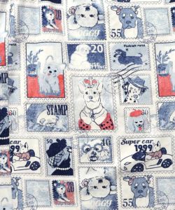 わんorにゃんスタンプ柄 バイオ加工パンツ-20