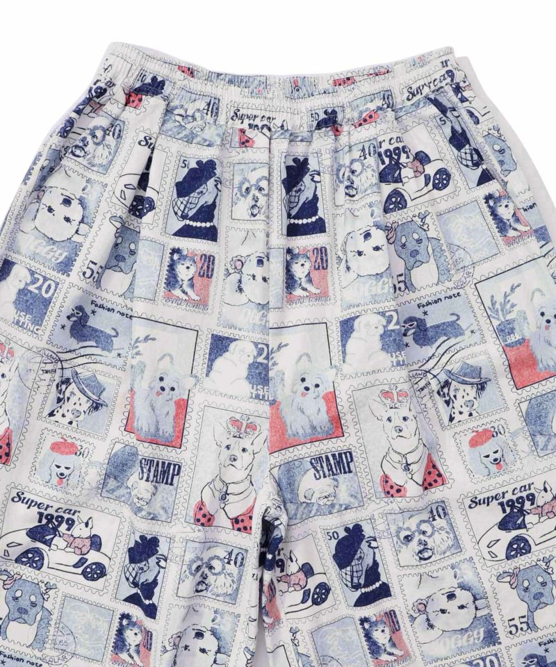 わんorにゃんスタンプ柄 バイオ加工パンツ-21