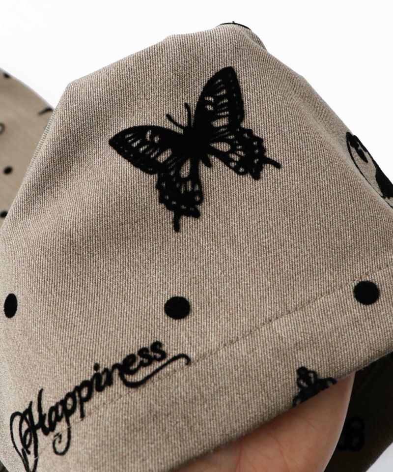 アンティーク調フロッキープリントパンツ-16