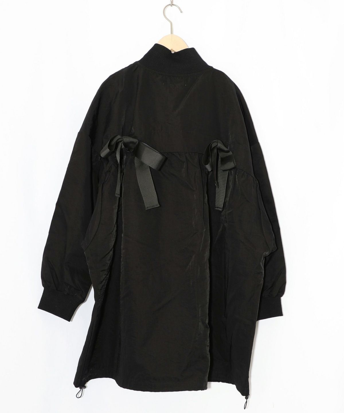 リボン×花刺繍ドルマンスリーブブルゾン-11