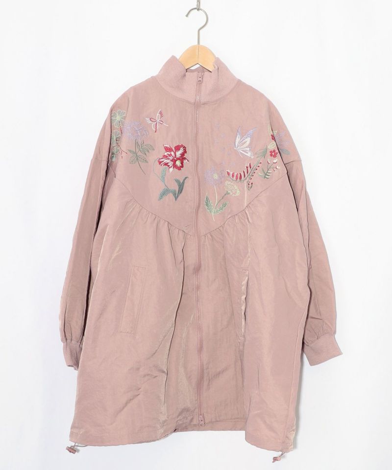 リボン×花刺繍ドルマンスリーブブルゾン-13