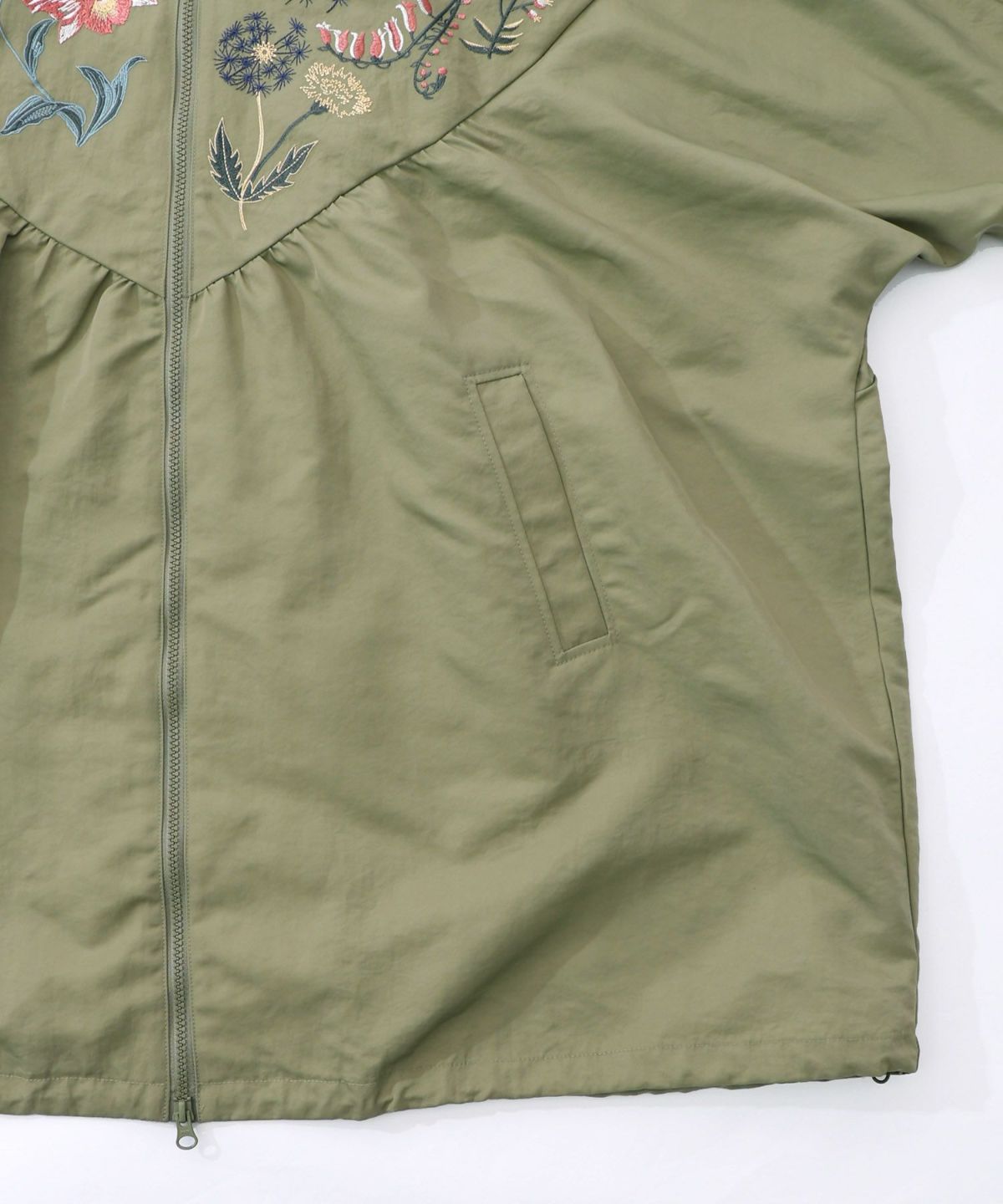 リボン×花刺繍ドルマンスリーブブルゾン-20