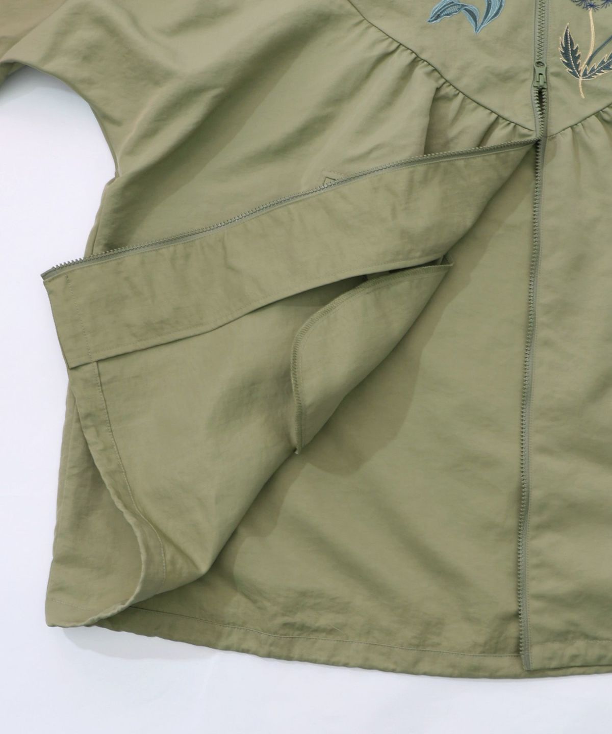 リボン×花刺繍ドルマンスリーブブルゾン-22