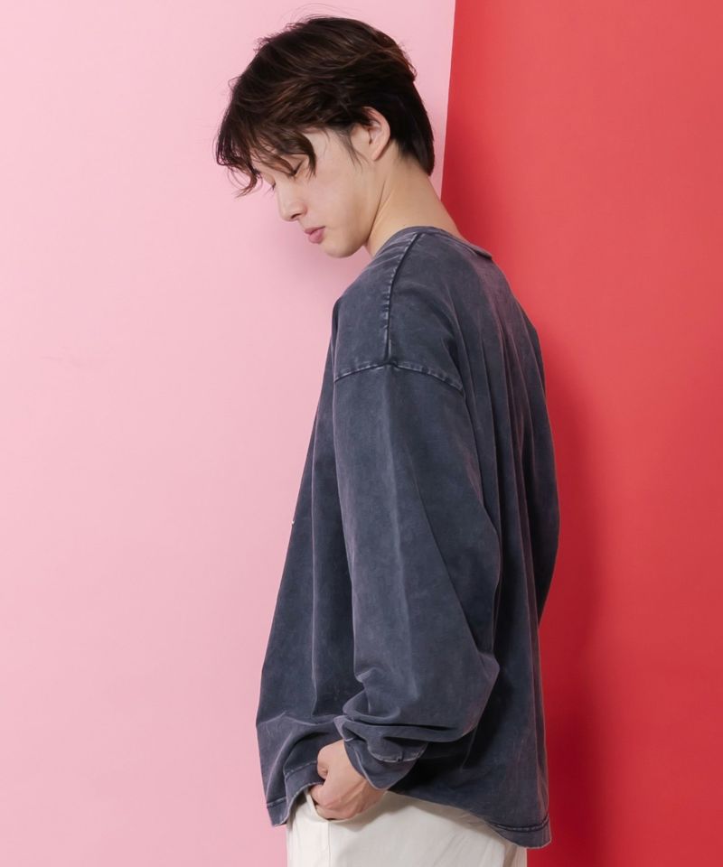 正月太りネコ柄刺繍ヴィンテージ風プルオーバー-4