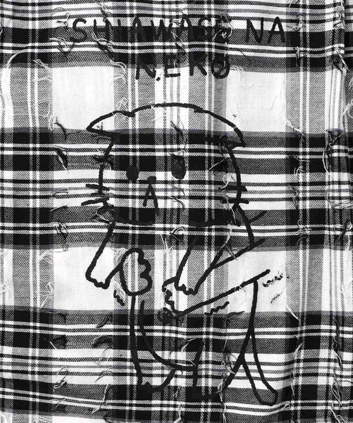 正月太りネコ柄デニムorチェックシャツパーカー-21