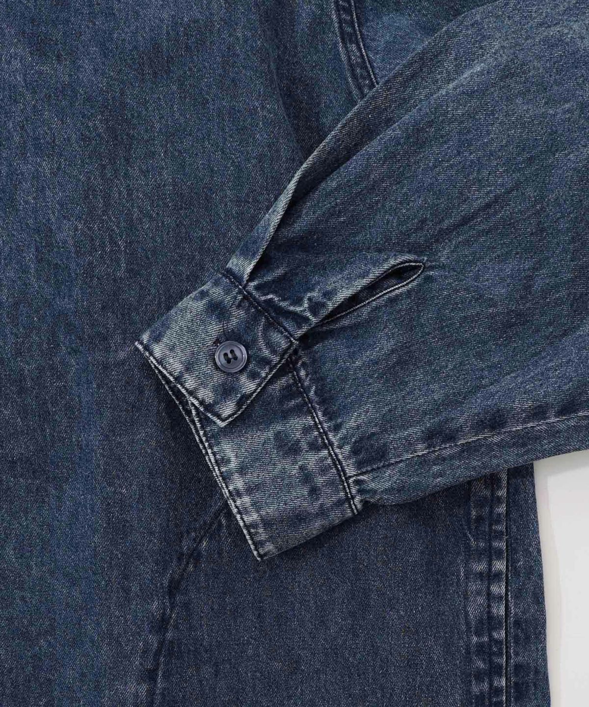 正月太りネコ柄デニムorチェックシャツパーカー-30