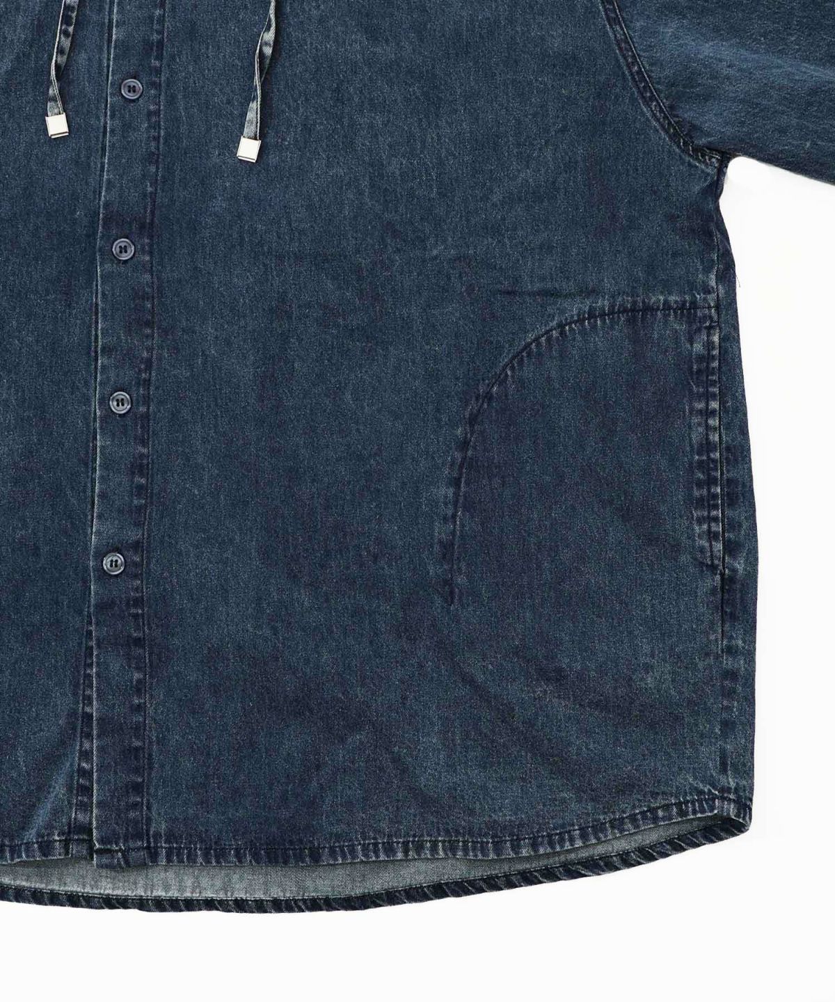 正月太りネコ柄デニムorチェックシャツパーカー-31