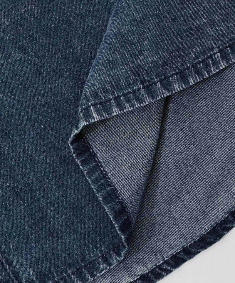 正月太りネコ柄デニムorチェックシャツパーカー-32