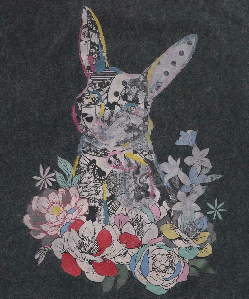 パッチワークウサギ柄ヴィンテージ風プルオーバー-11