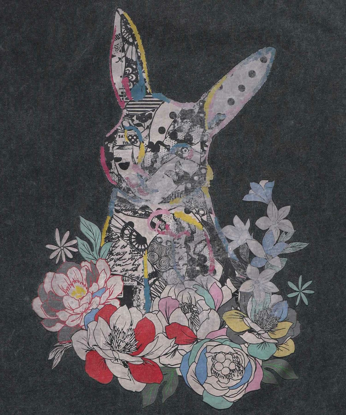 パッチワークウサギ柄ヴィンテージ風プルオーバー-11