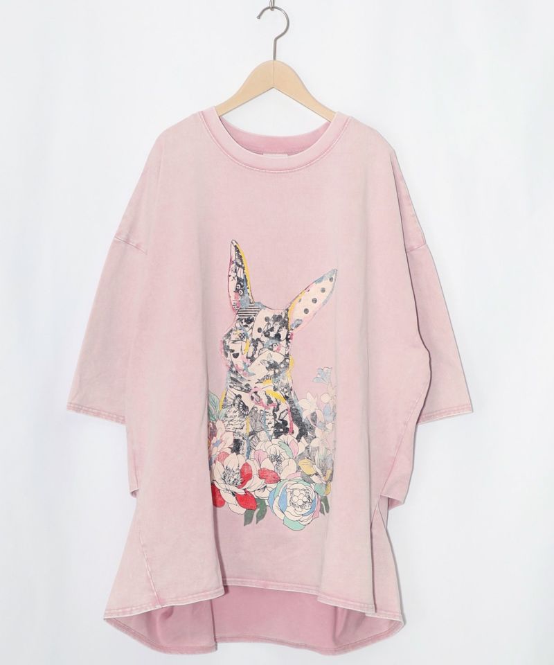 パッチワークウサギ柄ヴィンテージ風プルオーバー-12