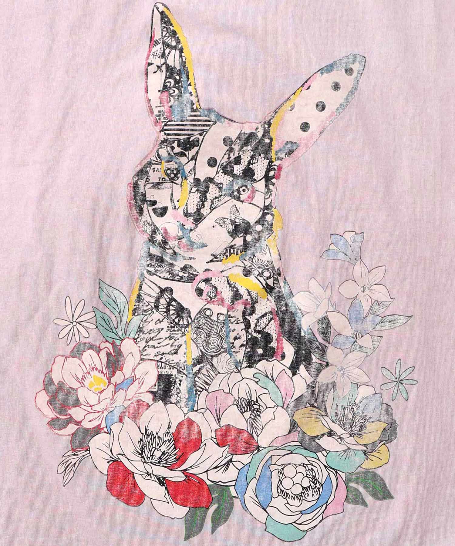 パッチワークウサギ柄ヴィンテージ風プルオーバー-13